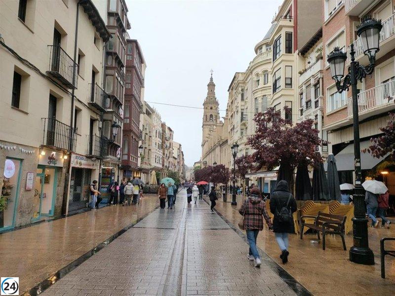 La AEMET emite alerta amarilla por tormentas y lluvias en La Rioja.