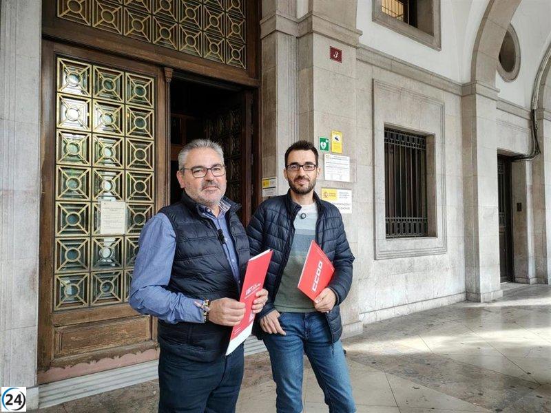 UGT y CCOO instan a la movilización laboral el 15 de octubre en protesta por la crisis humanitaria en Palestina.