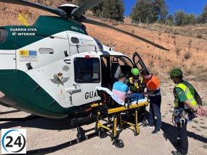 Rescate exitoso de un joven corredor en la IV Arnedillo Trail por parte de la Guardia Civil.