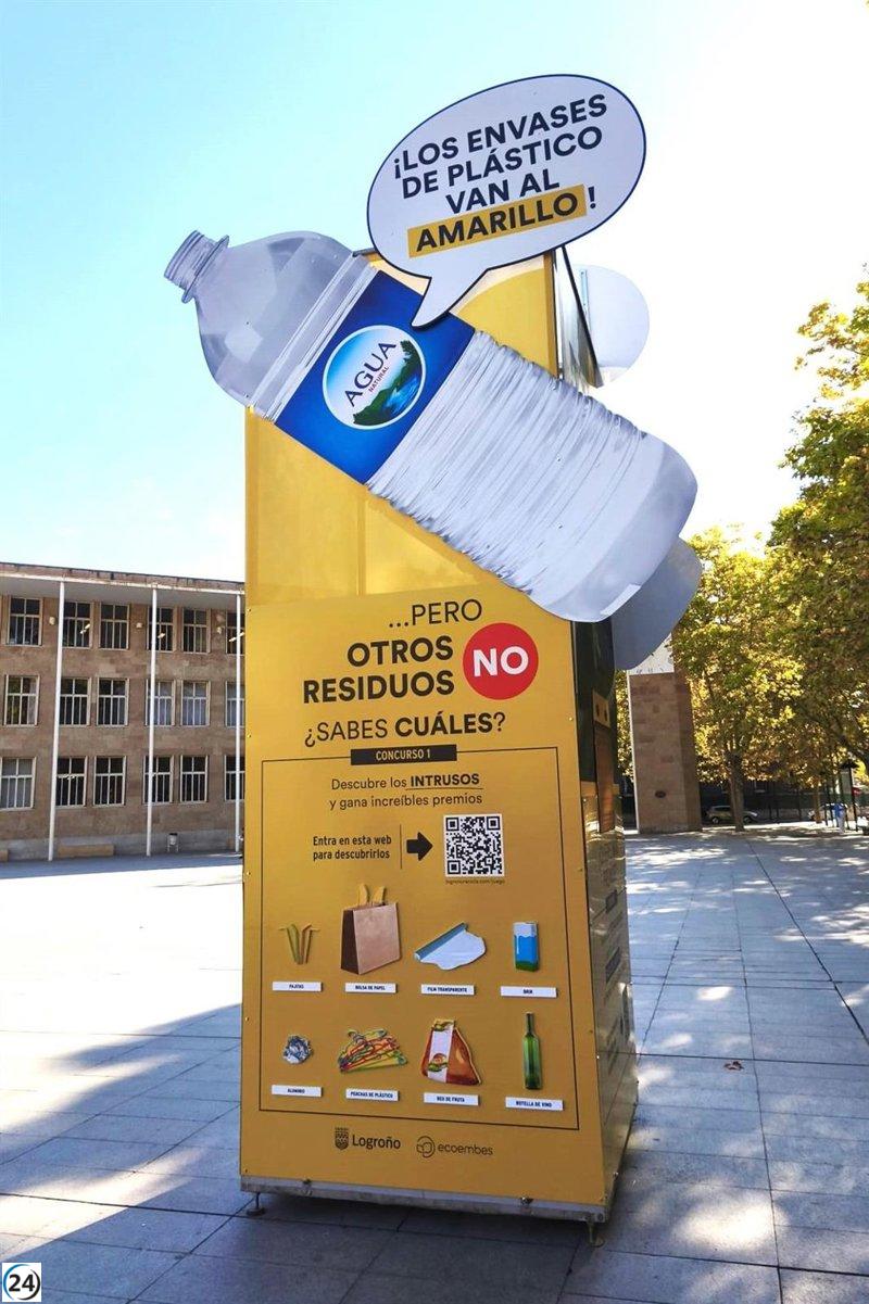 Logroño impulsa la campaña 'Recicla, juega y descubre al intruso' para fomentar el correcto reciclaje en el contenedor amarillo.