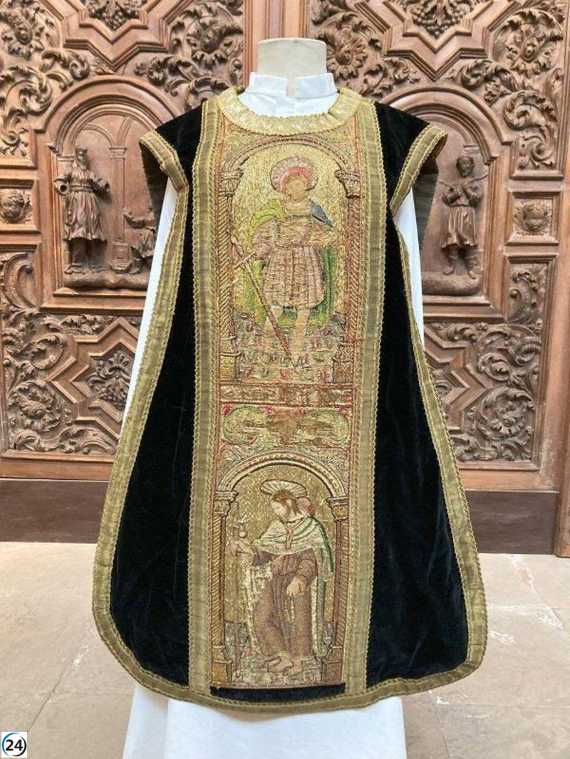 Una casulla renacentista resplandece nuevamente en la Catedral de Calahorra.
