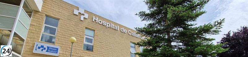 Cinco heridos en choque vehicular en la LR-123, son llevados al Hospital de Calahorra.