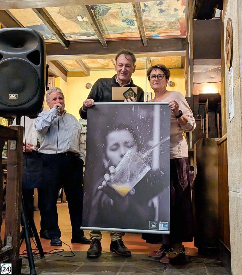 Eduardo San Vicente, de La Rioja, gana la Medalla de Oro en el Concurso Internacional de Fotografía sobre la Sidra en Gijón.