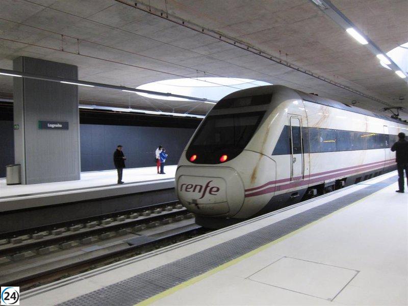 Renfe ajusta horarios de Alvia en La Rioja Baja para mejorar el servicio entre Logroño y Madrid.