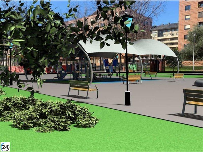 Logroño inaugura su primera área de juegos infantiles bajo techo en el parque Rosalía de Castro.