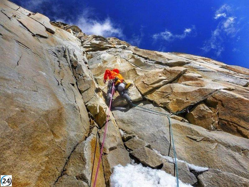 Rubén Pérez 'Ino', alpinista y videógrafo de Logroño, destaca en el BBK Mendi Film Festival.