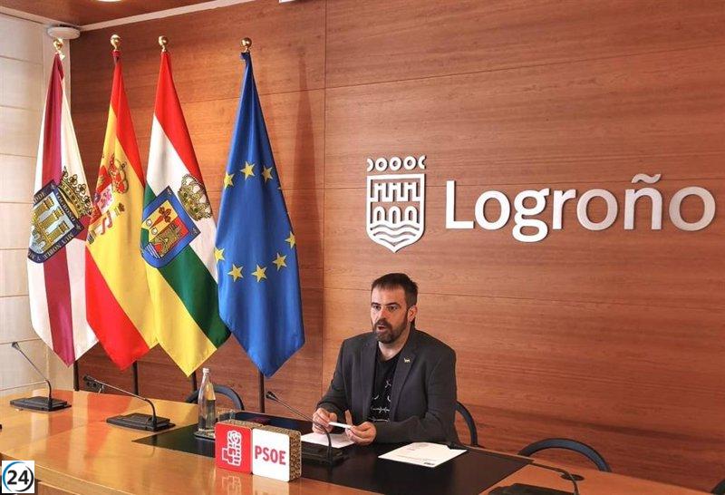 El PSOE critica la drástica reducción en el gasto de Servicios Sociales del Ayuntamiento de Logroño.