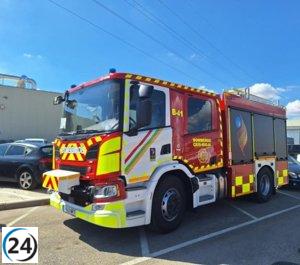 Mujer herida en incendio de bar del polideportivo de Rincón de Soto.