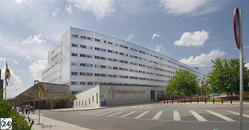 Hombre de 38 años herido en accidente de tráfico en Logroño y trasladado al San Pedro.