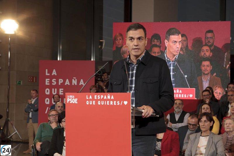 Sánchez se une a Andreu y Hermoso de Mendoza para evento en Logroño.