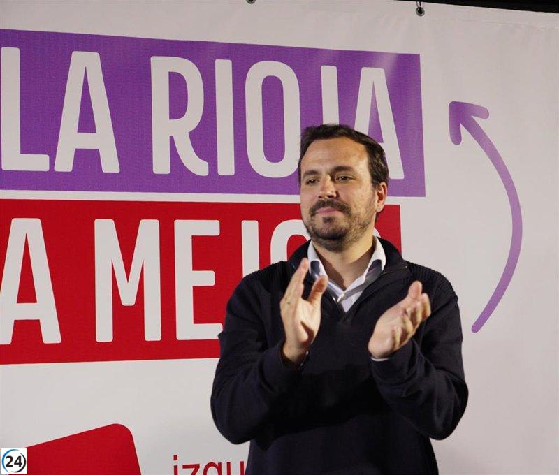 Garzón pide unidad para no favorecer a la derecha.