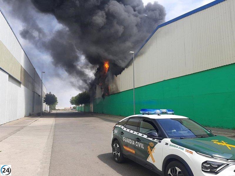 Controlado incendio industrial en Cintruénigo y levantadas medidas preventivas por SOS Navarra.
