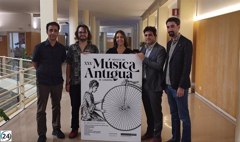 Artistes y grupos de fama mundial en el 25º aniversario de la Semana de Música Antigua de Logroño.
