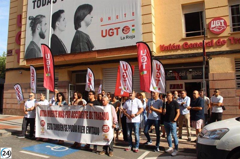 UGT convoca movilizaciones por aumento de accidentes laborales en La Rioja.