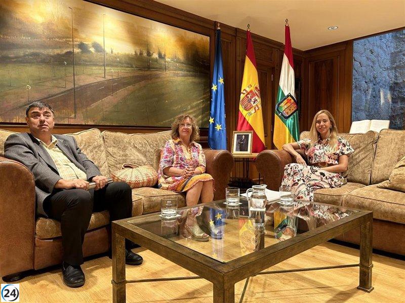 La presidenta del Parlamento de La Rioja se une a CERMI para abordar la situación de la discapacidad.