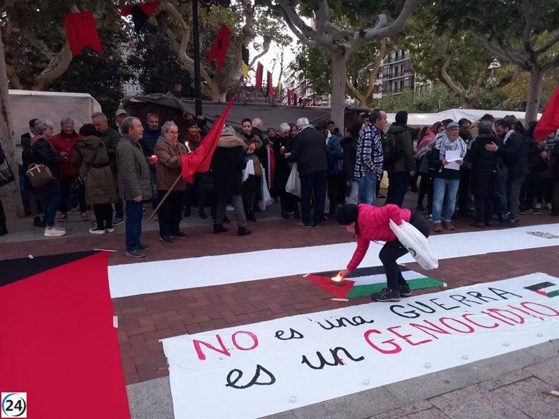 Progresistas se unen en una concentración por el fin del genocidio israelí en Palestina: Vidas, no números.