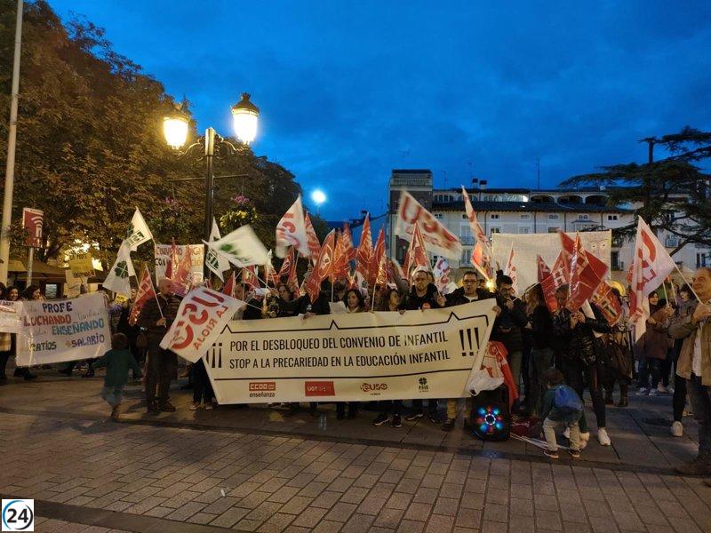75% de seguimiento en La Rioja a la huelga en el sector de educación infantil por un convenio 