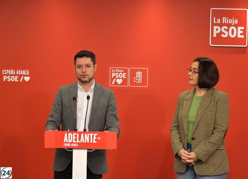 El PSOE insta al Gobierno riojano a adoptar una actitud más optimista sobre la legislatura focalizada en la política territorial.
