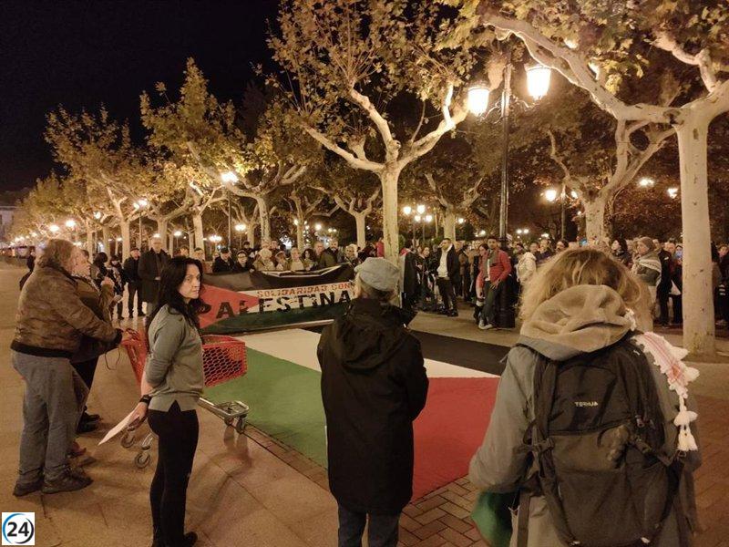 Manifestación en Logroño exige fin de agresiones a Palestina y llama a boicotear empresas relacionadas con Israel