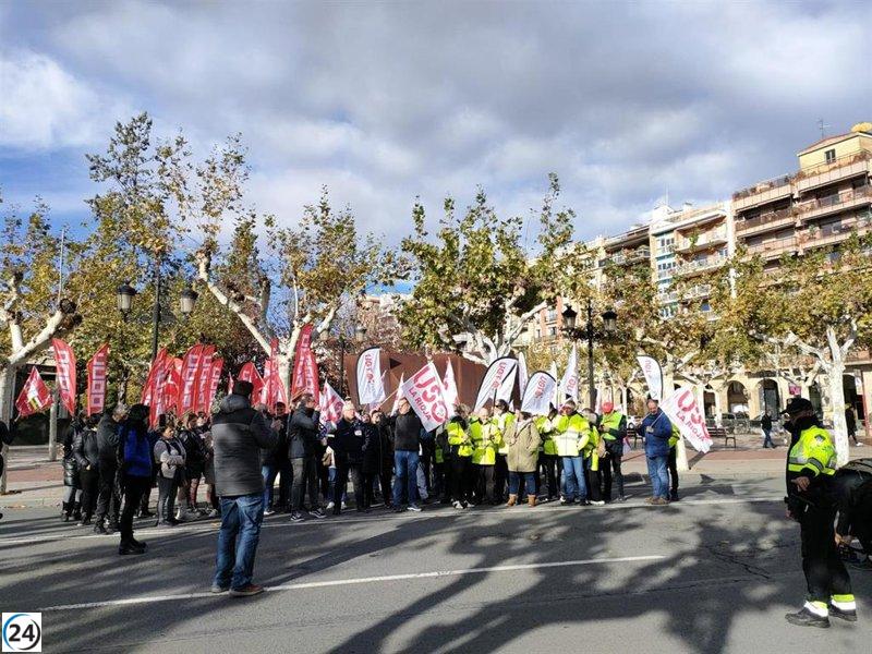 Vigilantes de seguridad de Norvik se movilizan en Logroño por falta de pago salarial