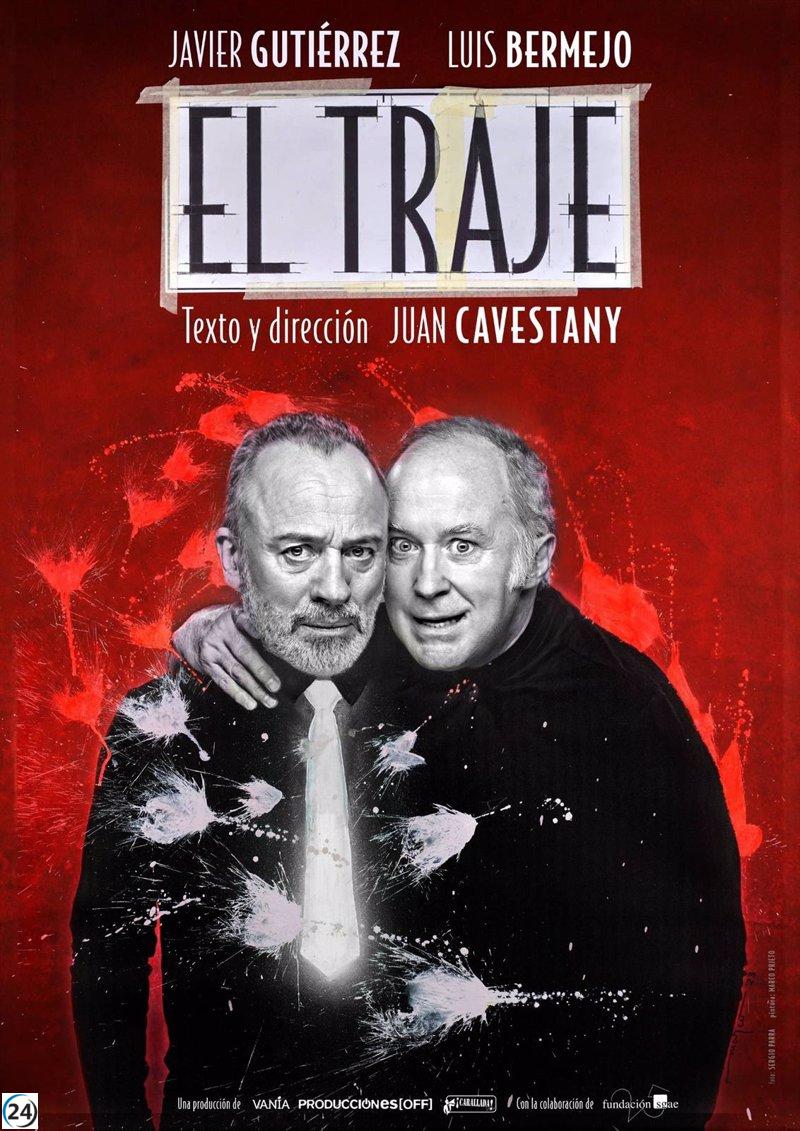 La esperada comedia negra 'El Traje' llega al Teatro Bretón, con el talento de Javier Gutiérrez y Luis Bermejo, este domingo.