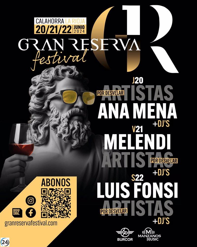 Nuevo fichaje estelar: Luis Fonsi y Ana Mena se unen a la alineación del 'Gran Reserva Festival' de Melendi en Calahorra este junio.
